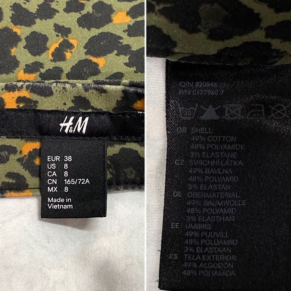 H&M Olive Leopard Print Skirt - Picture 6 of 6